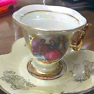 Vintage cup with plate